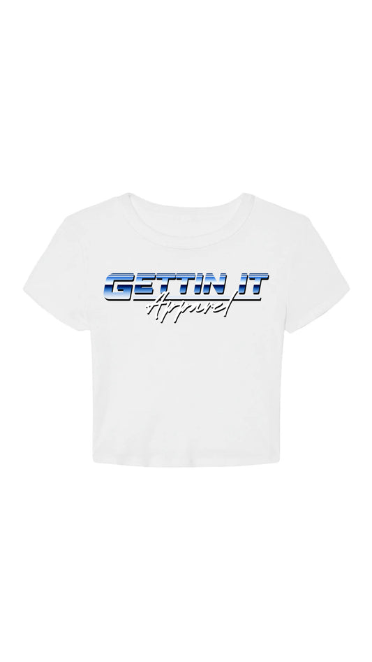 gettin it crop top