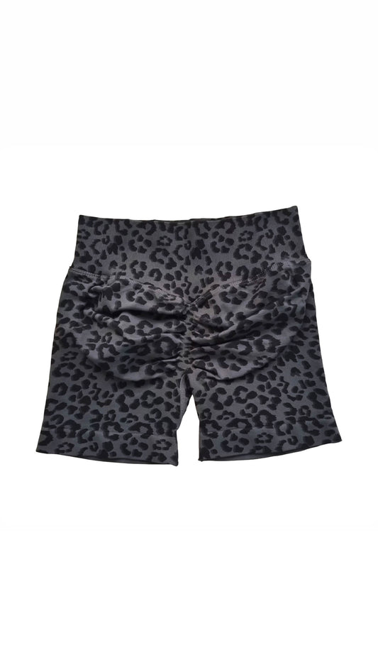 leopard spandex shorts