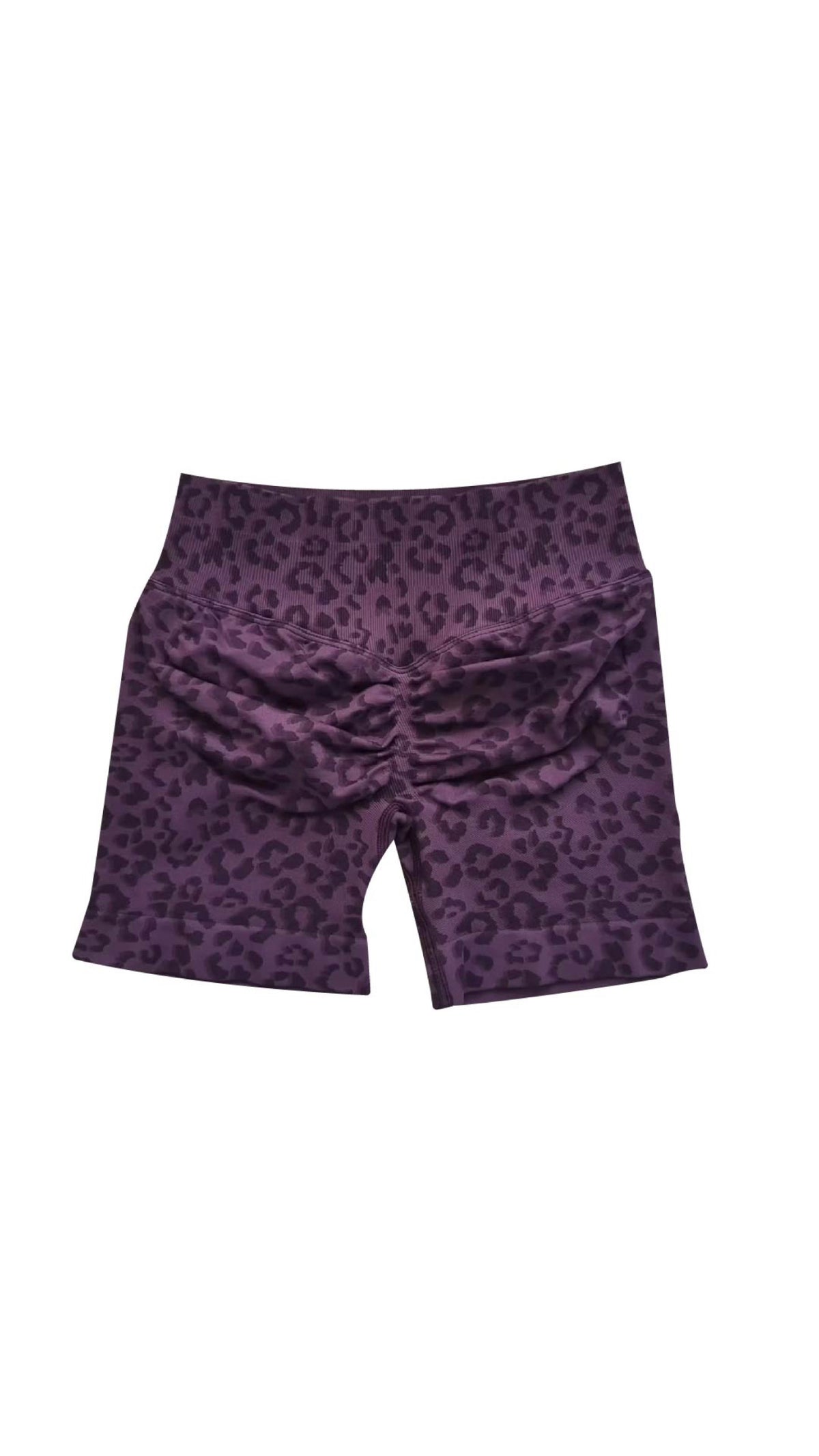 leopard spandex shorts